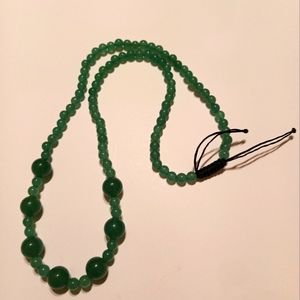 Unisex**GREEN AGATE NECKLACE